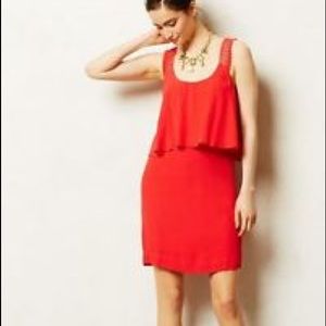 Anthropologie Maeve Tisana Dress - Red - Size 12